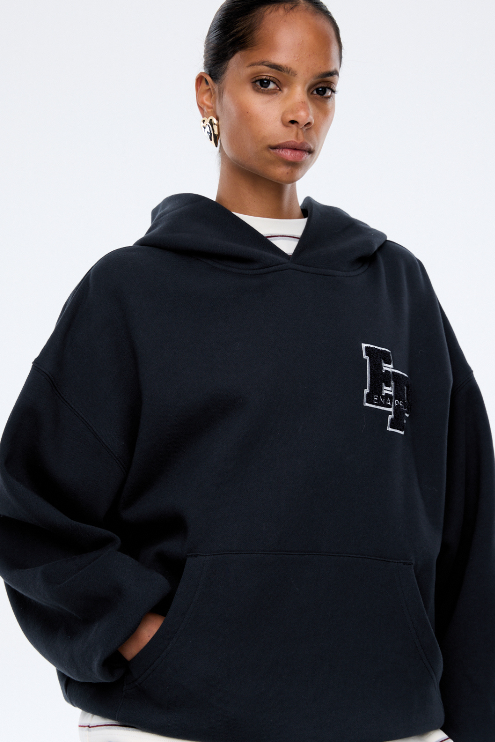 Cassie Oversized Hoodie | Washed Midnight