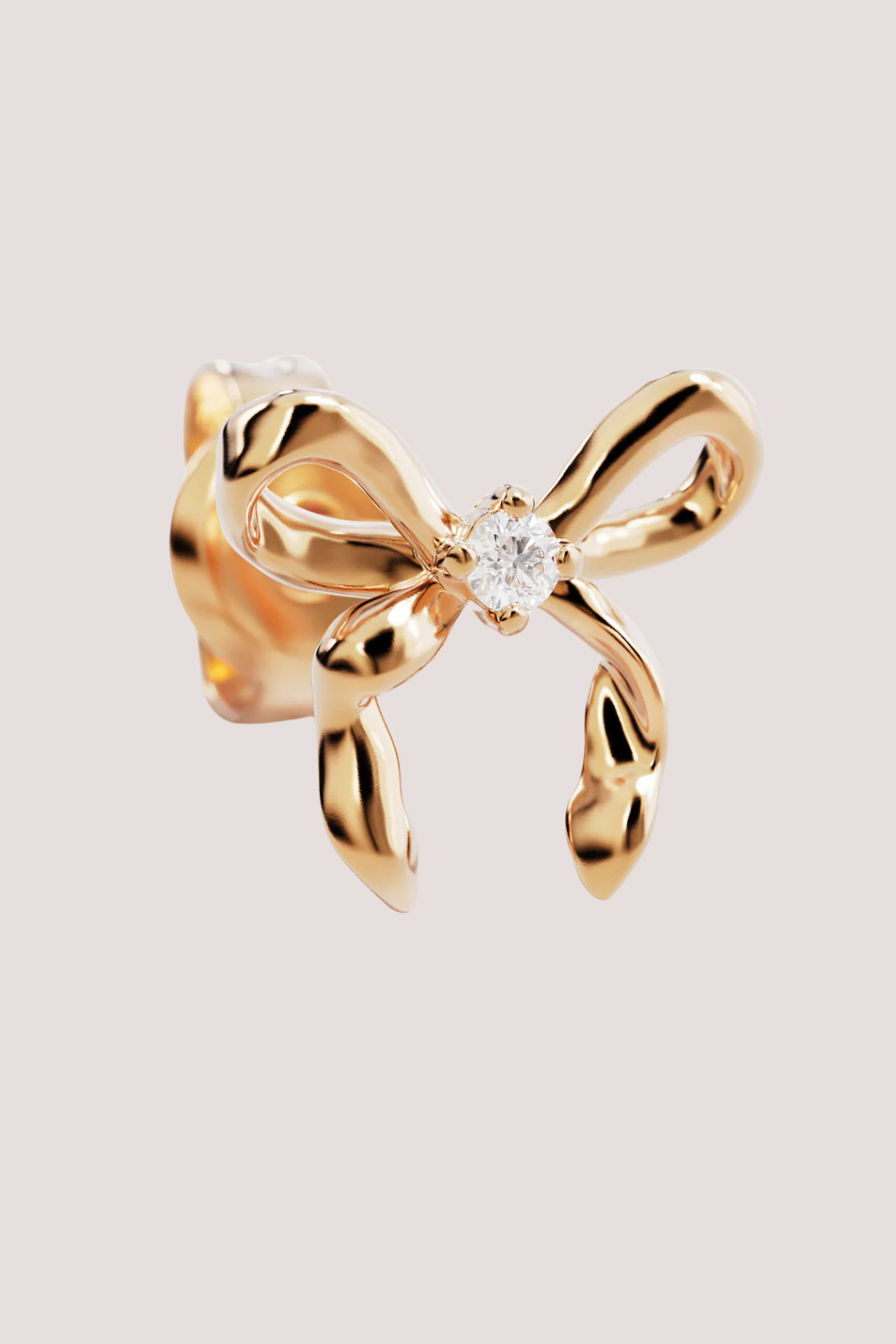 18k Gold Vermeil Forever More Bow Stud Earrings