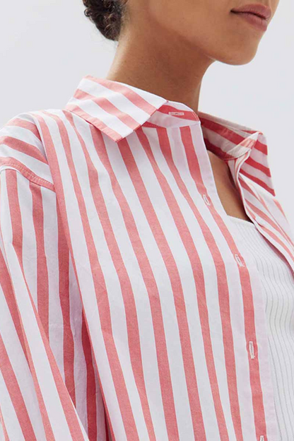 Signature Poplin Shirt | Popsicle Stripe