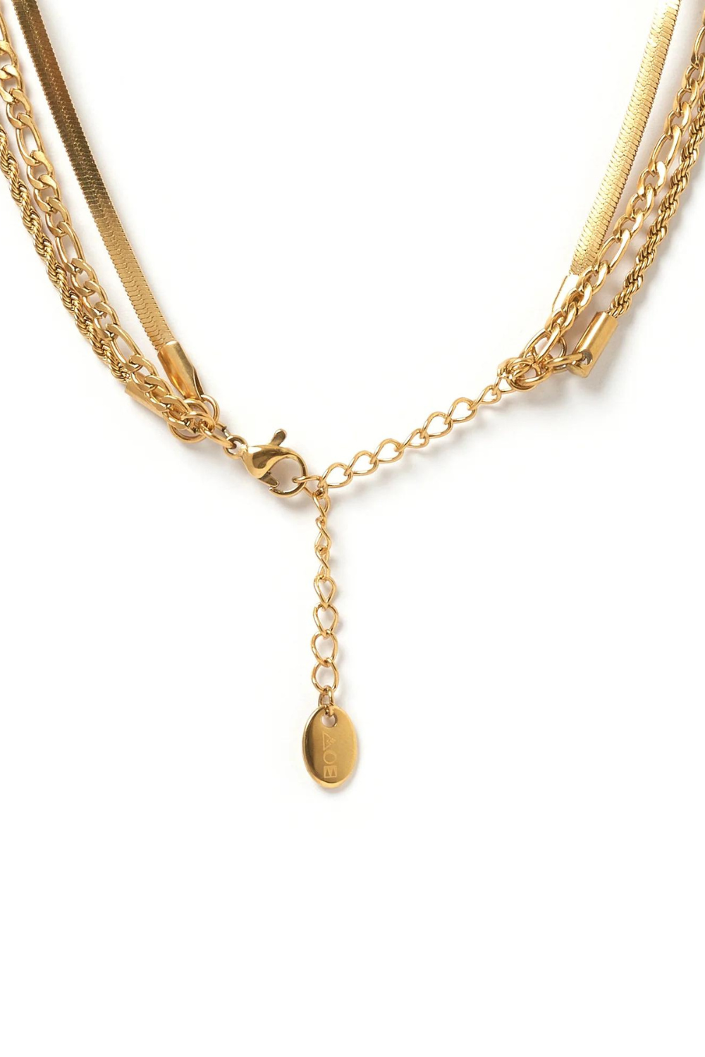 Electra Triple Stack Gold Necklace