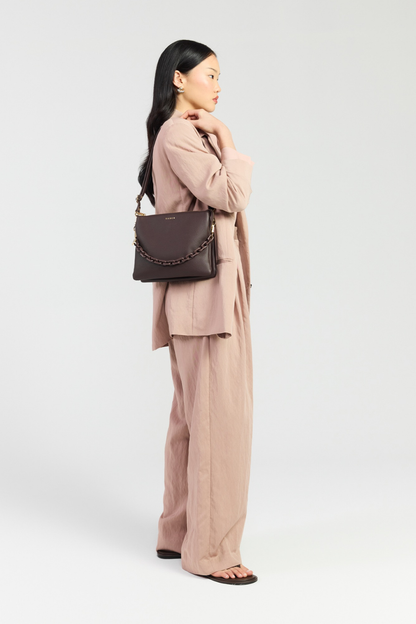 Matilda Crossbody Cacao + Tonal Chain