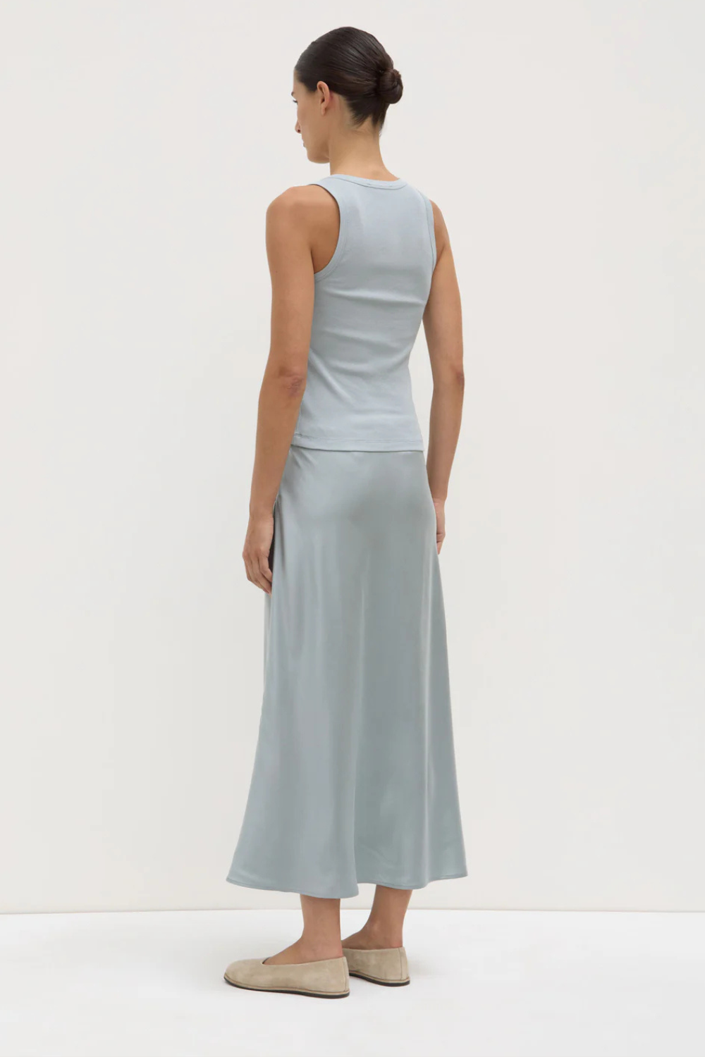 Robyn Scoop Neck Rib Tank | Cloud