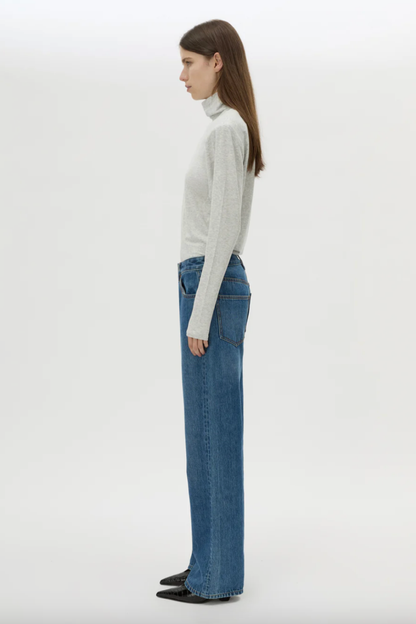 Florian Turtleneck Top | Grey Marle
