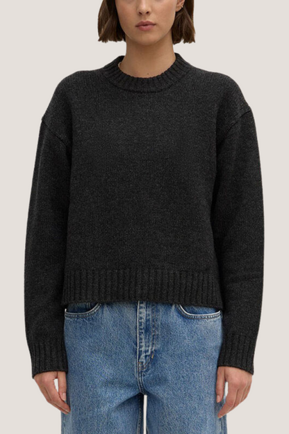 Beau Wool Merino Knit | Charcoal