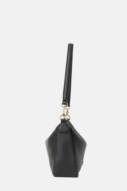 Dane Shoulder Bag | Black Luxe Emboss