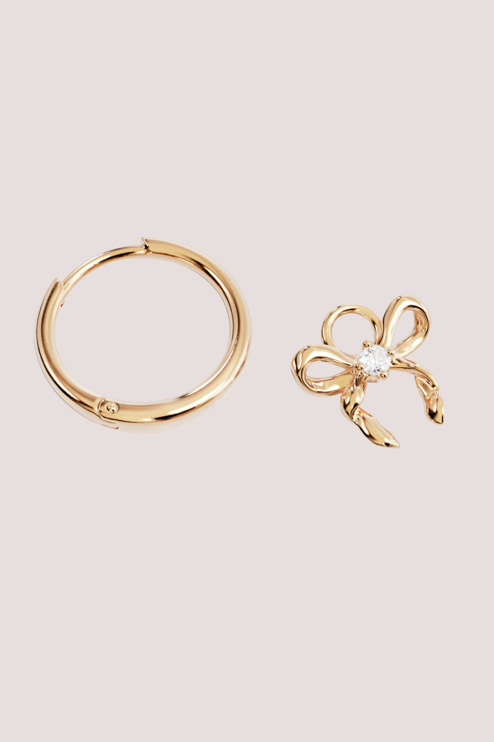 18k Gold Vermeil Forever More Bow Hoops