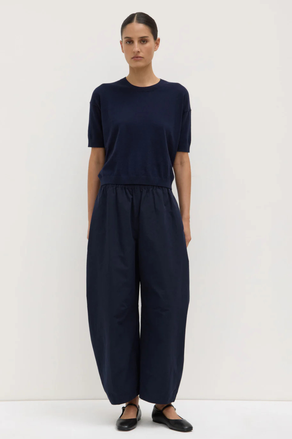Lola Barrel Pant | Navy