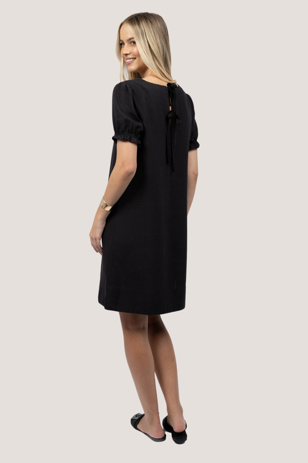 Sana Shift Dress | Black