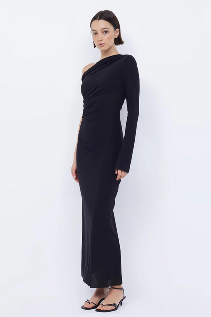 Nabila Asym Midi Dress