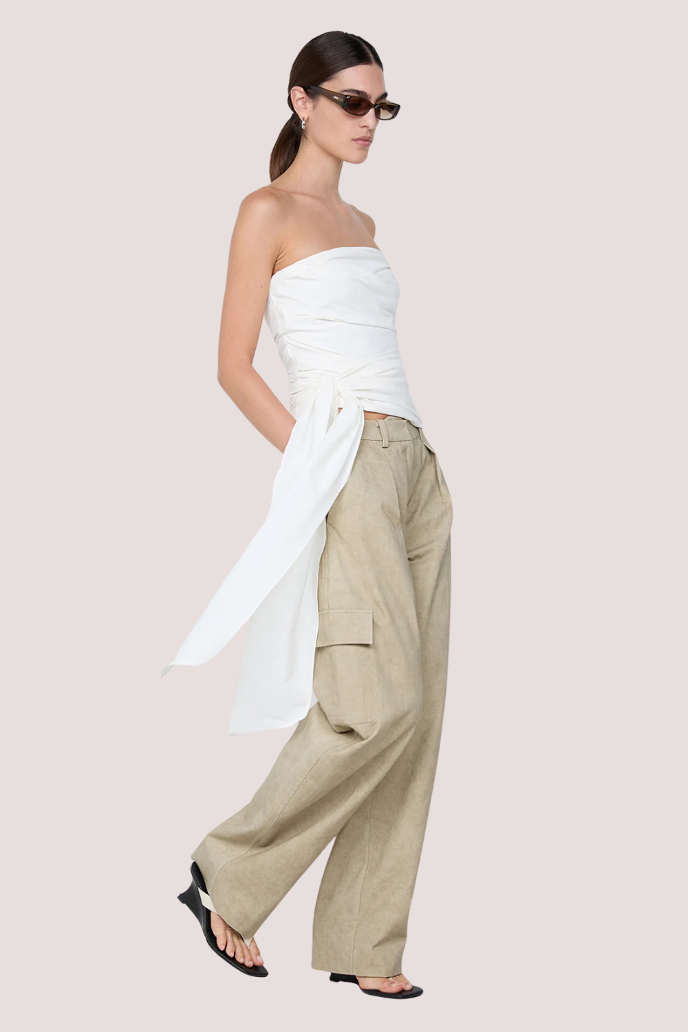 Belle Strapless Top | Ivory