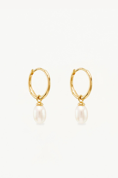 18k Gold Vermeil Live in Peace Hoop Earrings
