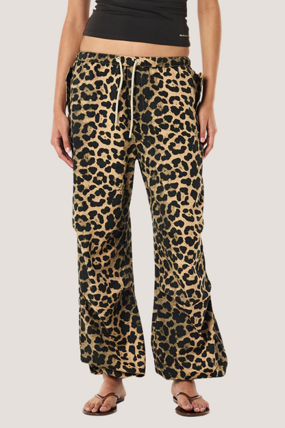 Discovery Cotton Pant | Leopard Print
