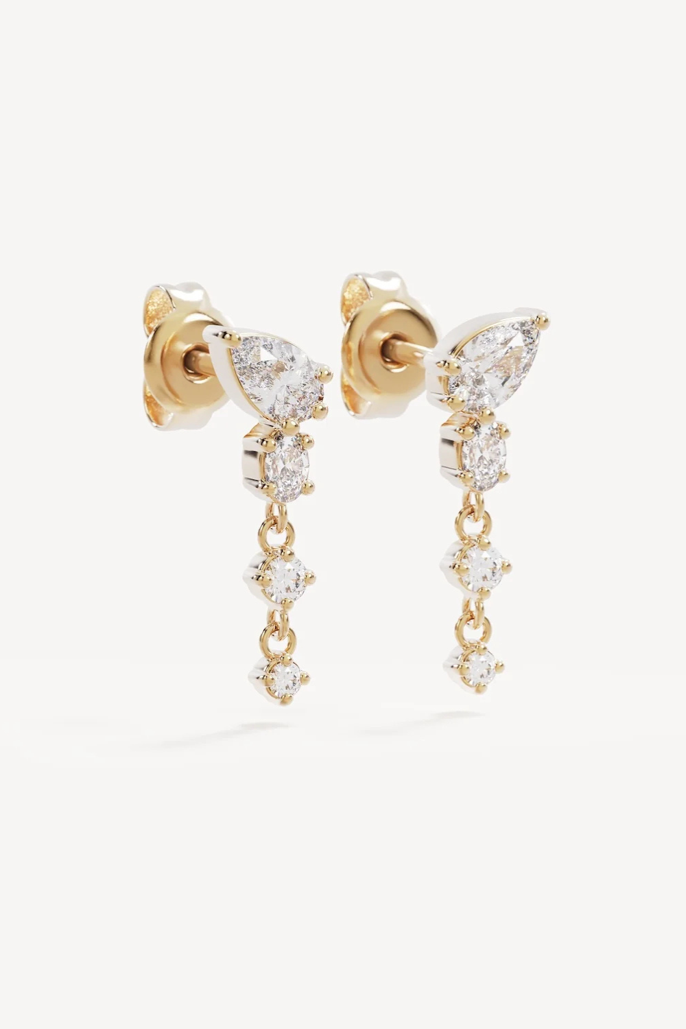 18k Gold Vermeil Guided By The Stars Drop Earrings