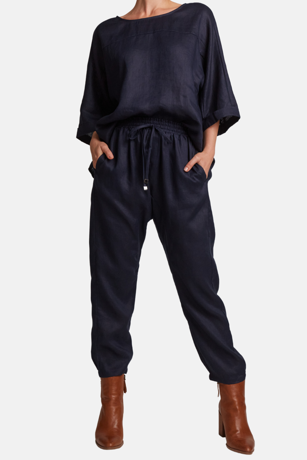 Studio Relaxed Pant | Navy