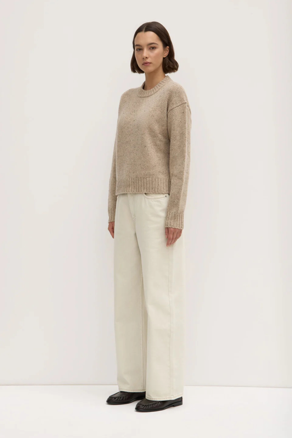 Beau Wool Merino Knit | Stone Marle