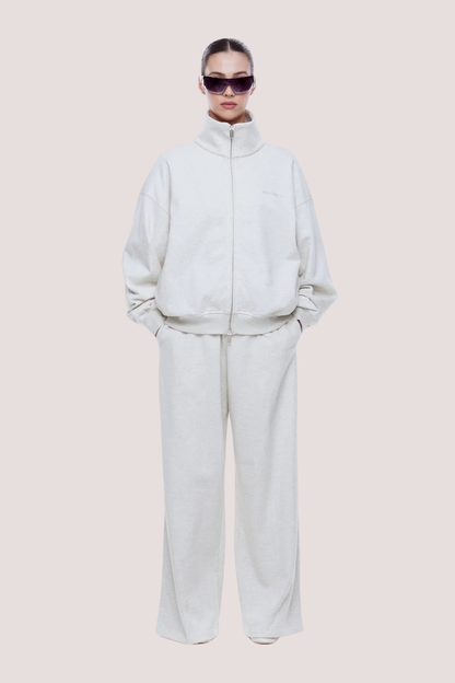Paris Terry Track Pant | Oat Marle