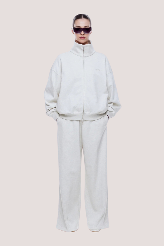 Paris Terry Track Pant | Oat Marle