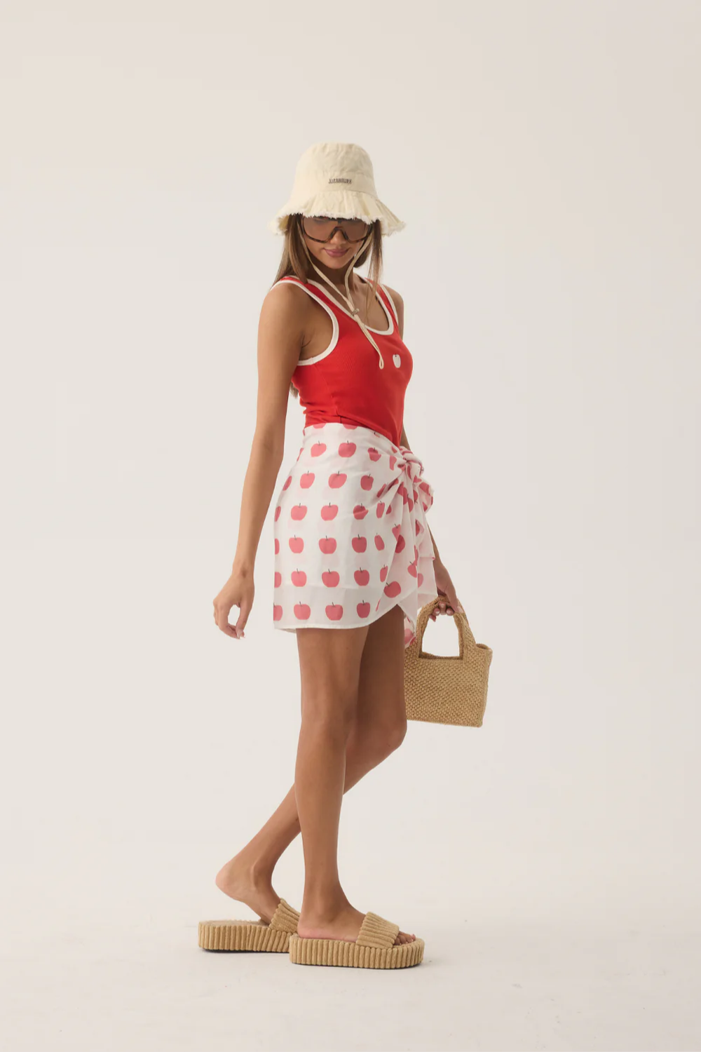 Manzana Rib Tank | Apple Red