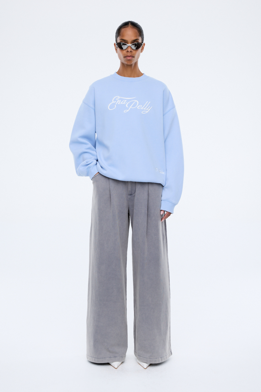 Mila Oversized Sweater | Soft Blue