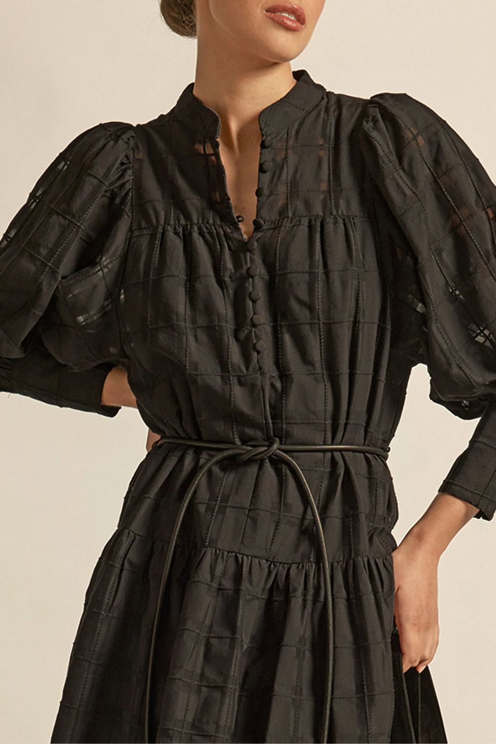 Vesper Dress | Black Check