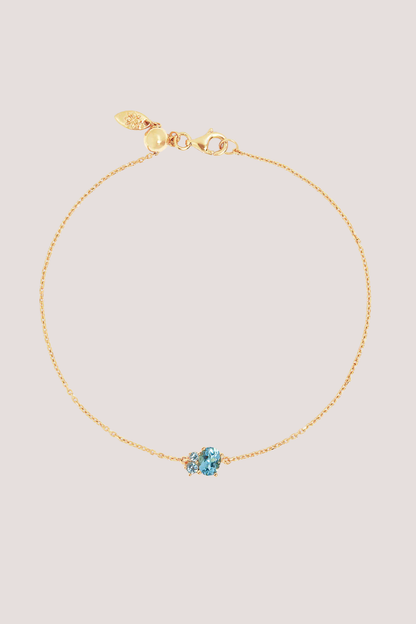 18k Gold Vermeil Kindred Birthstone Bracelet - December