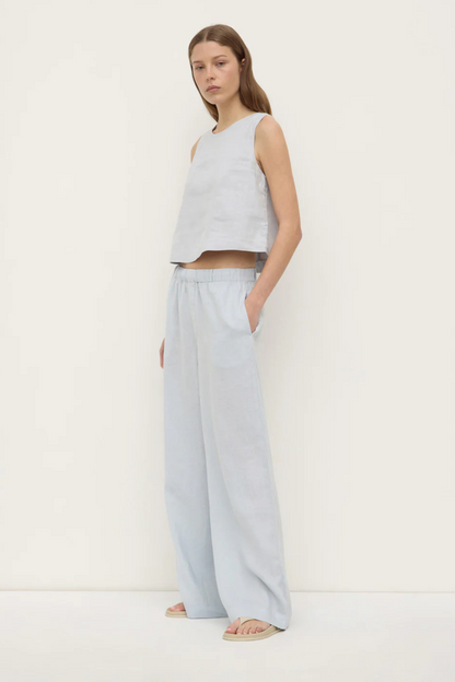 Estelle Linen Top | Cloud