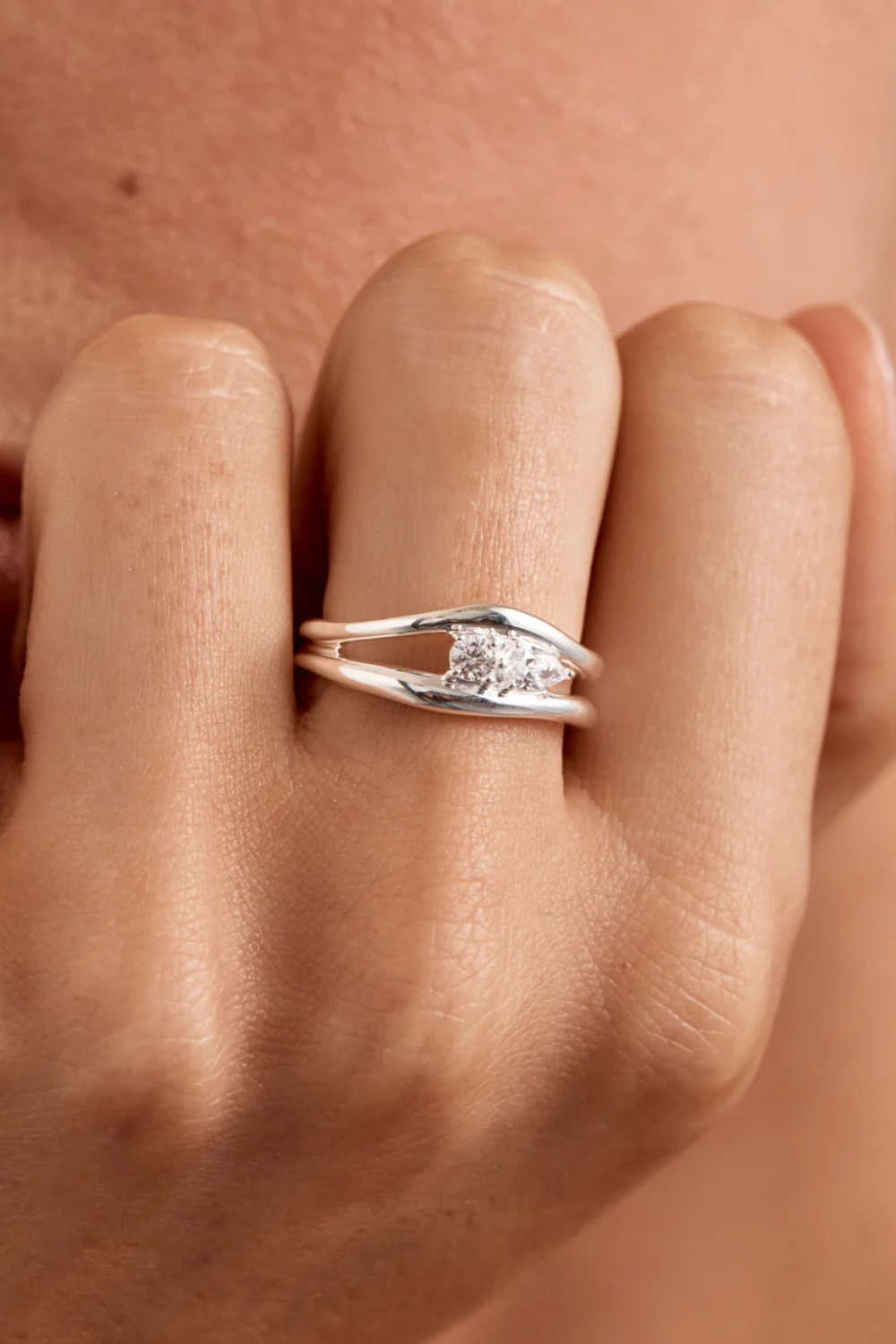Sterling Silver Celestial Path Ring