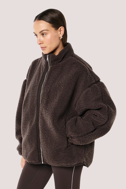 Surge Teddy Jacket | Coffee