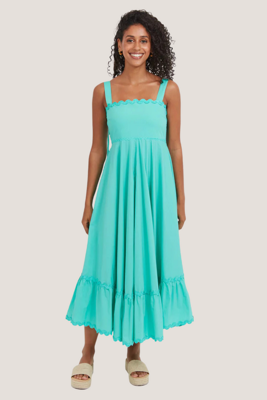 Brasilia Tie Maxi Dress | Mint