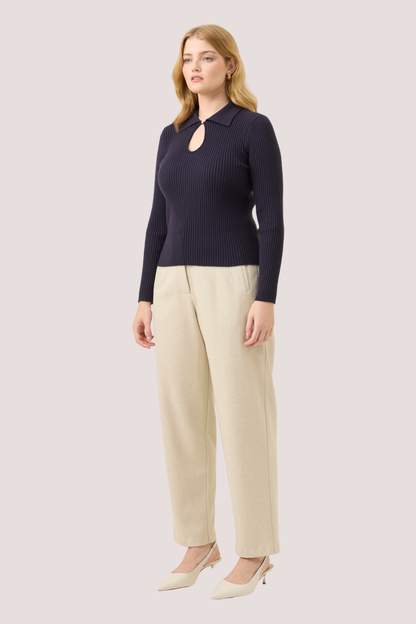 Nell Knit Top | Navy