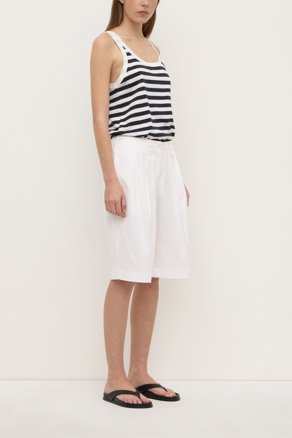 Ellen Cotton Twill Short | Vintage White