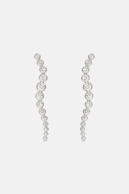 Crescendo Drop Earrings | Silver