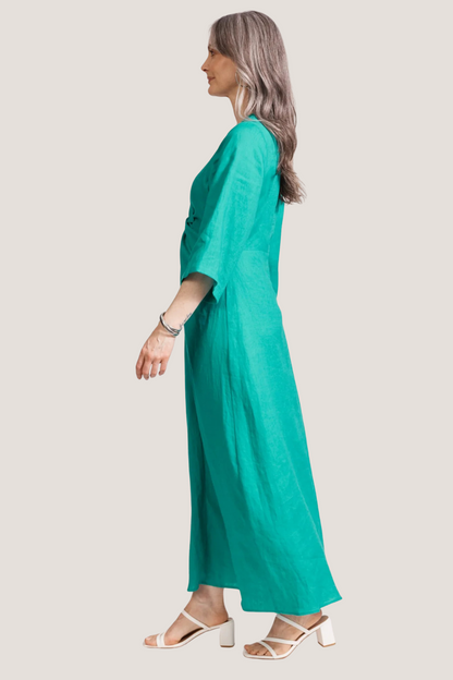 Miramar Twist Maxi Dress | Lagoon