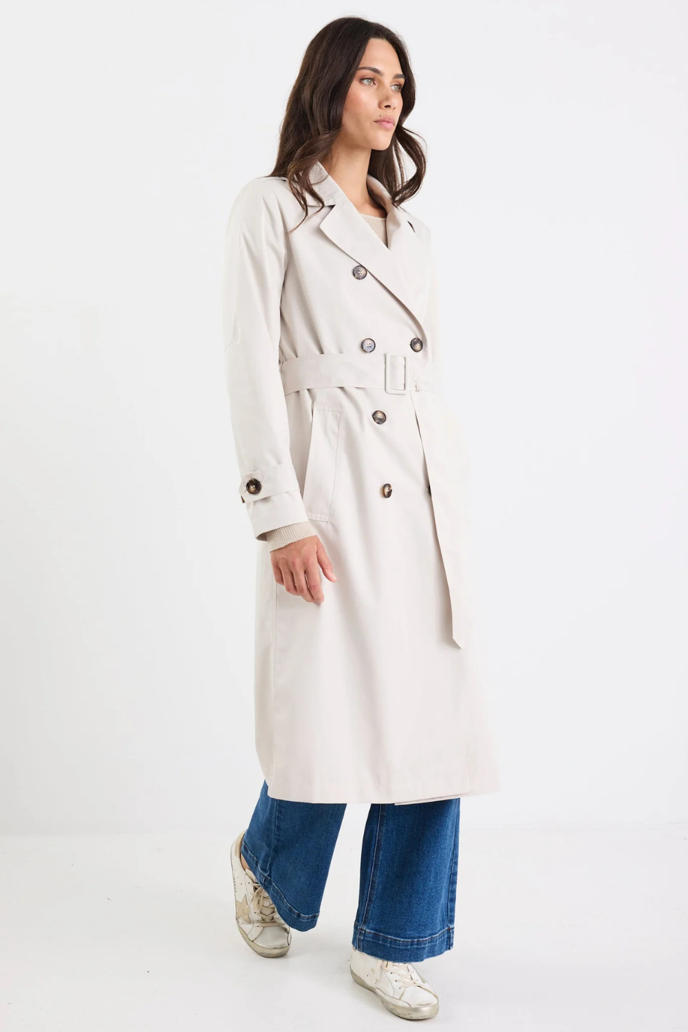 Kensington Bone Trench Coat