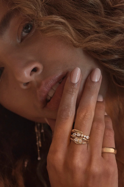 18k Gold Vermeil Celestial Path Ring