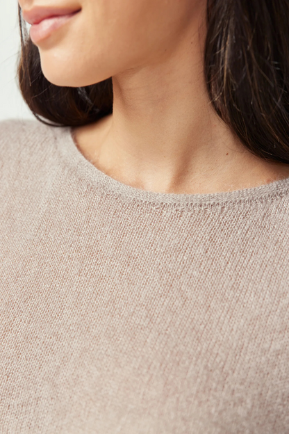June Knit Tee | Natural Clay