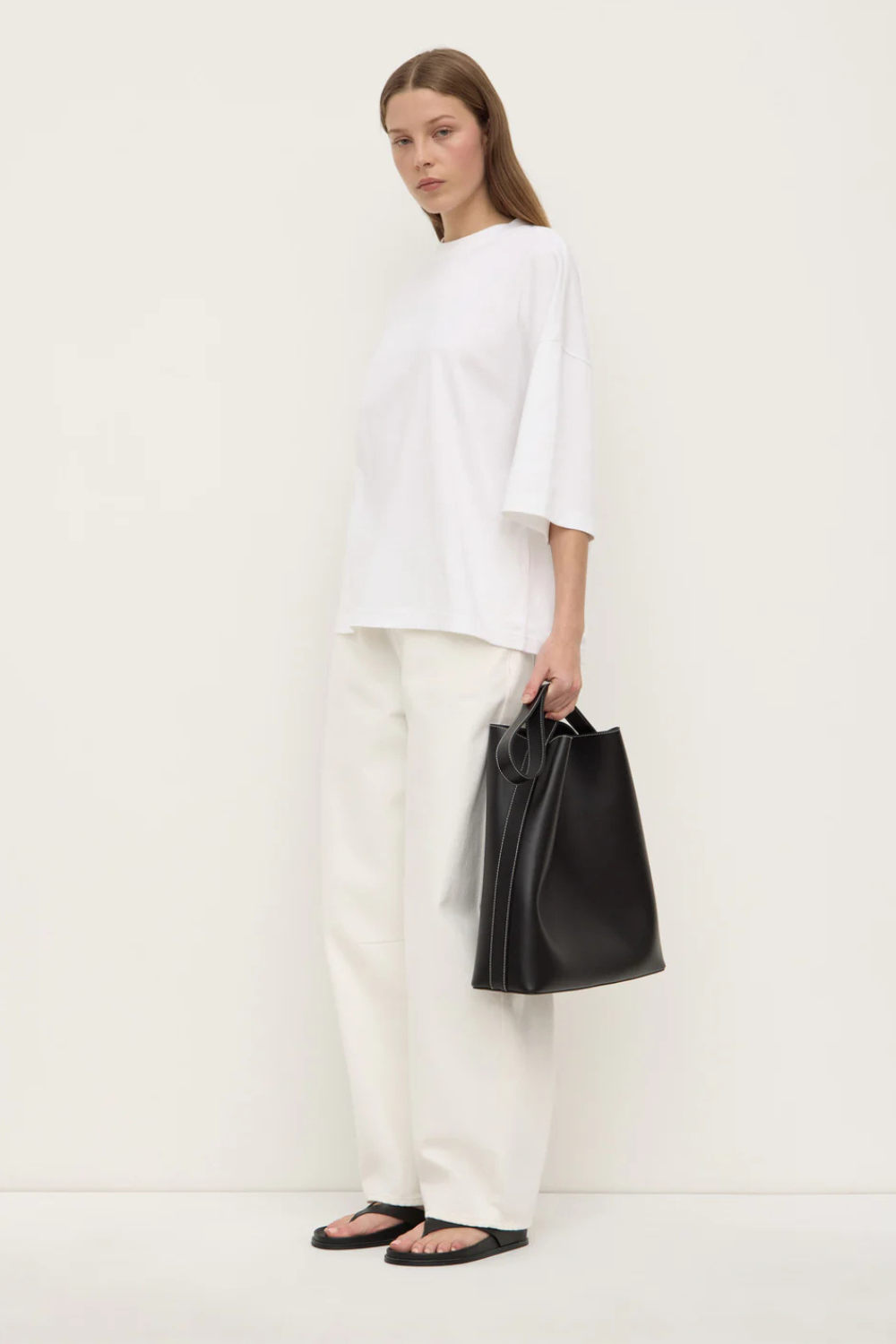 Max Cotton Oversized Tee | White
