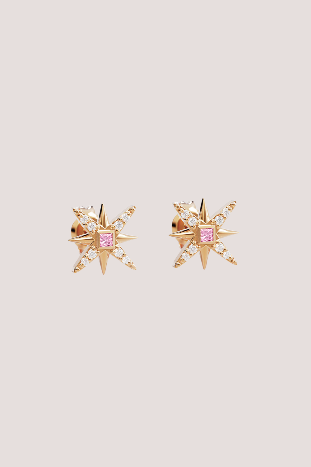 18k Gold Vermeil Starry Night Stud Earrings
