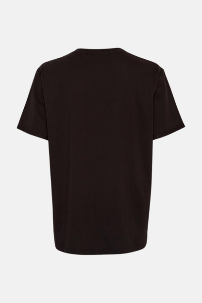 MSCH Terina Organic Small Logo Tee | Black/White
