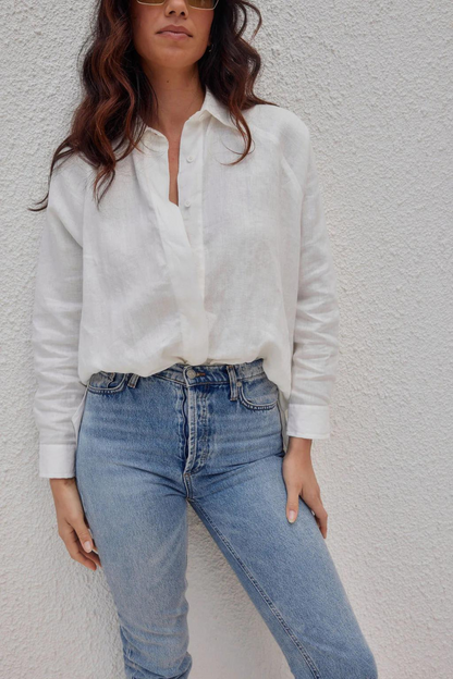 Billie Shirt | White Linen
