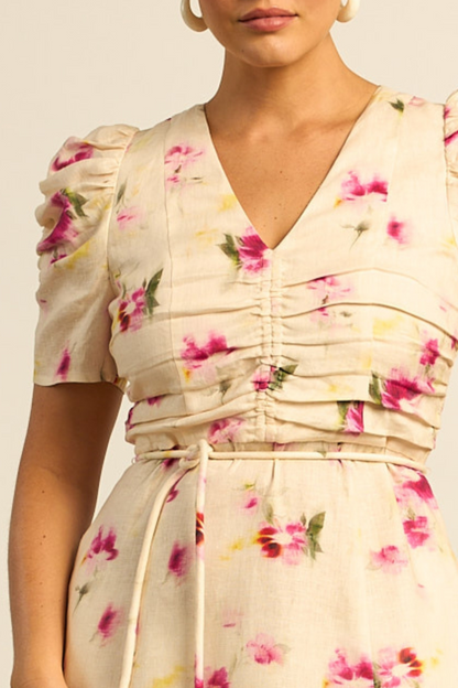 Glimmer Dress | Watercolour Bloom - PRE ORDER