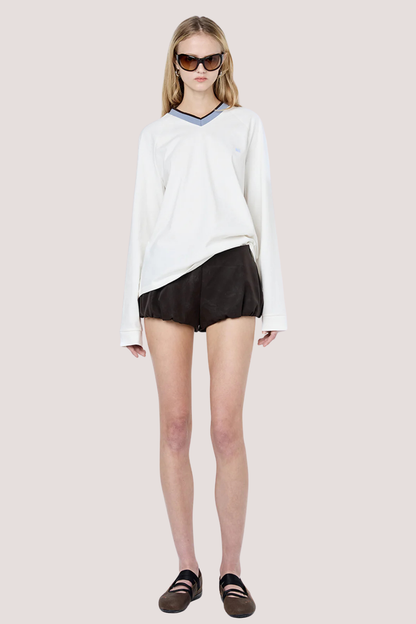 Varsity L/S Tee | Ivory