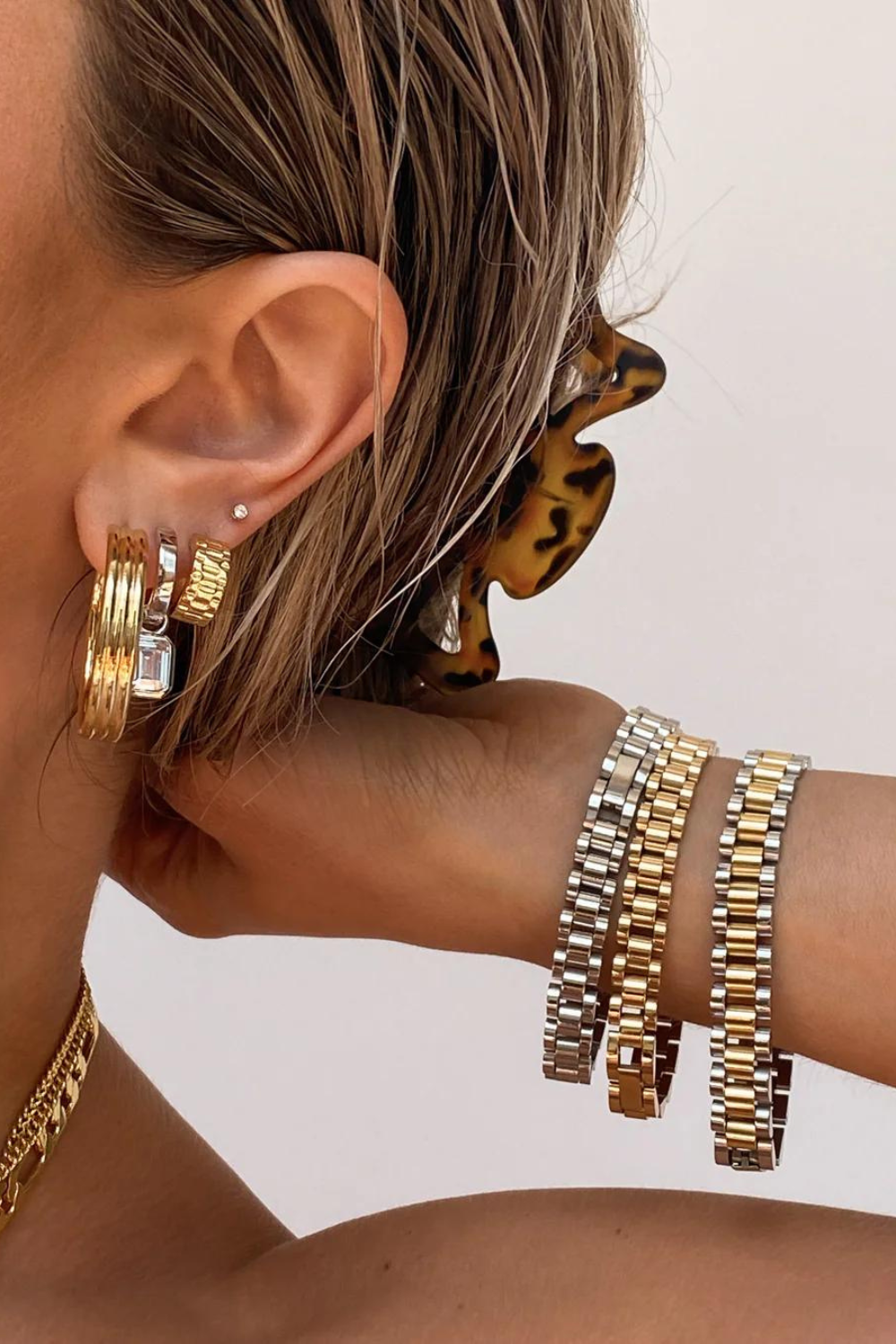 Two-toned Timepiece Bracelet