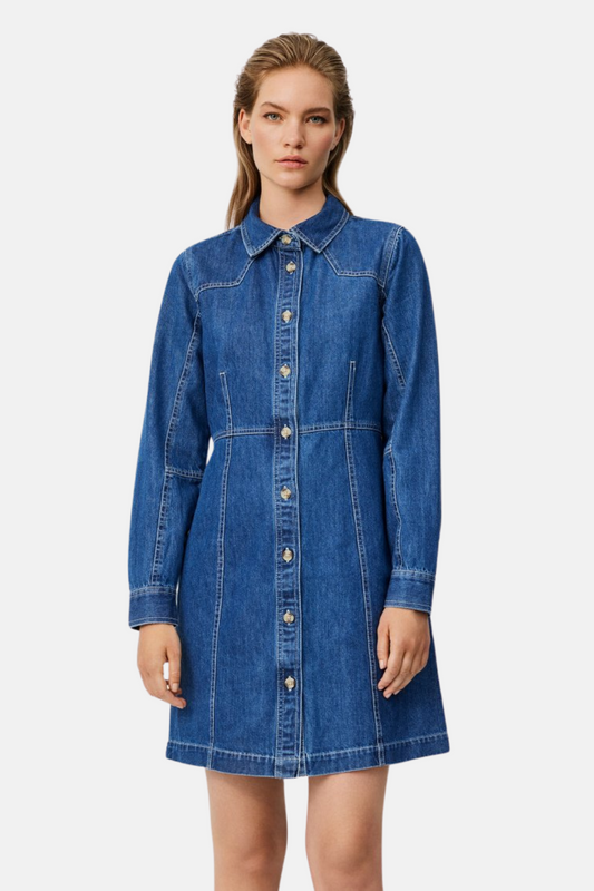 MSCH Dielle Emma Dress | Dark Blue Wash