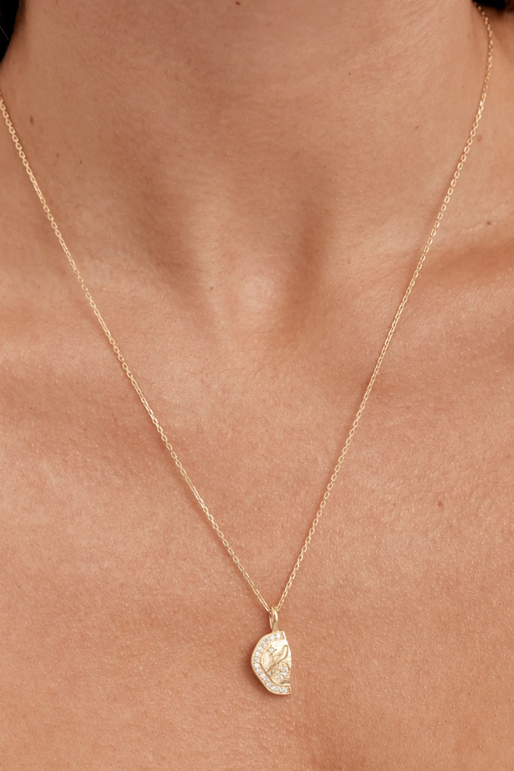 18k Gold Vermeil Together We Are Magic Necklace - My Moon