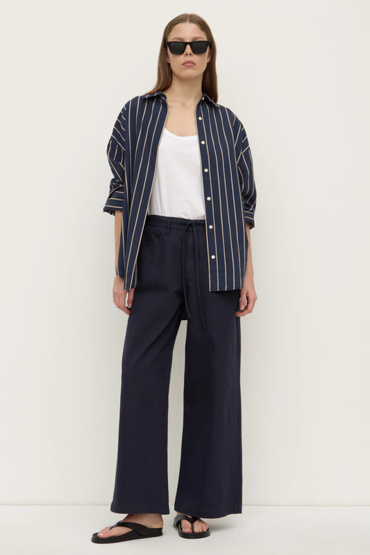 Bobbie Twill Midrise Pant | Navy