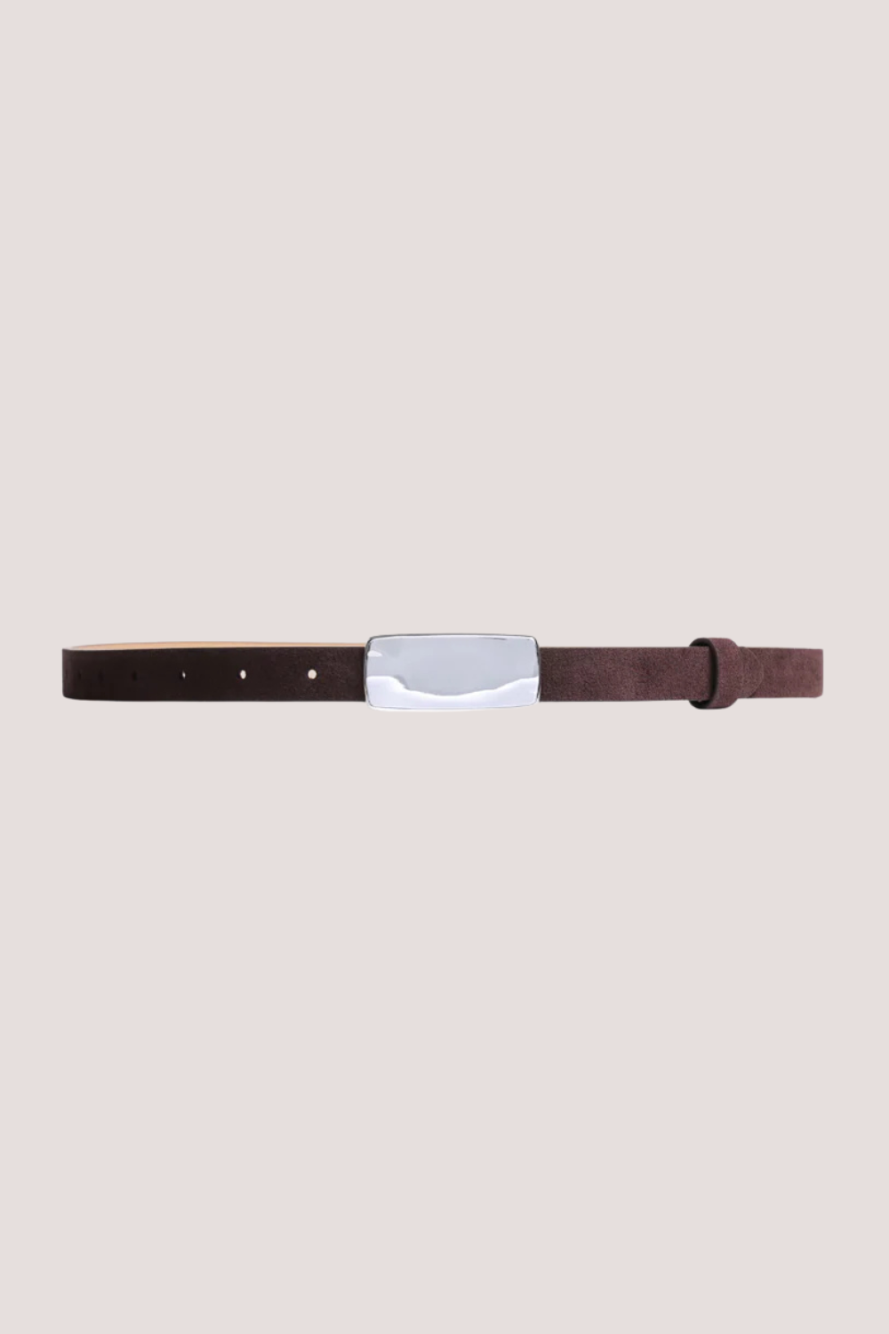 Plate Belt | Brun/Silver