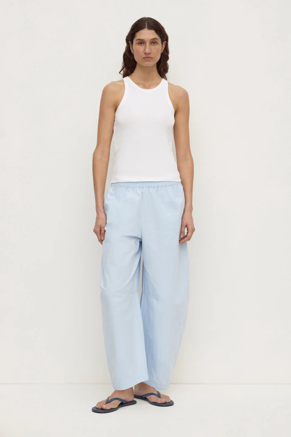 PRE ORDER Lola Barrel Pant | Powder Blue