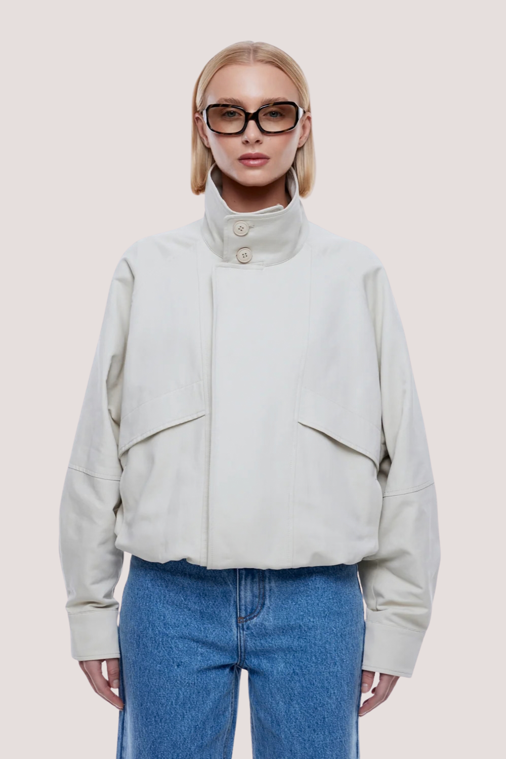 Zadie Bomber Jacket | Sand