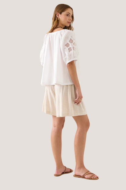 Nilsa Button Top | Lotus